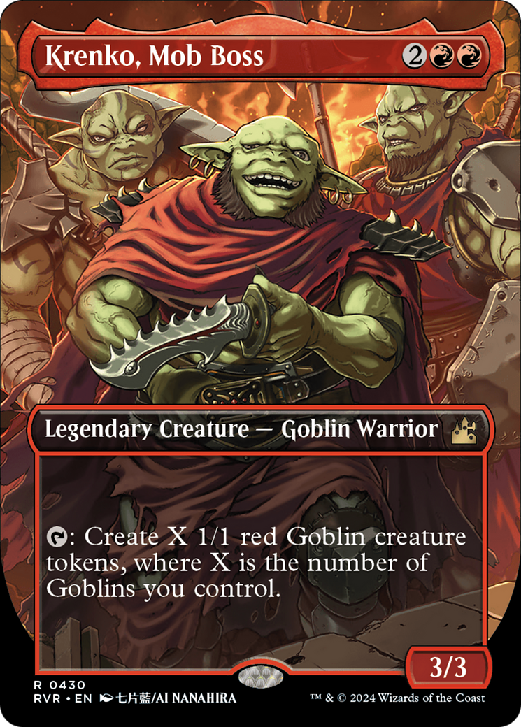 Krenko, Mob Boss (Anime Borderless) [Ravnica Remastered] | Jomio and Rueliete's Cards and Comics