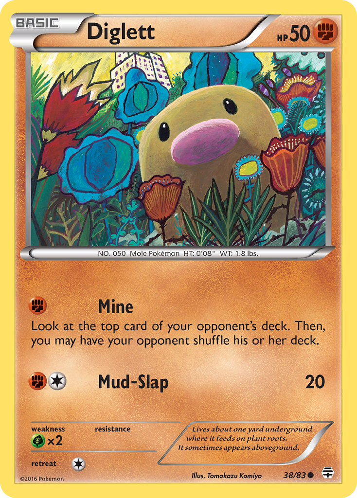 Diglett (38/83) [XY: Generations] | Jomio and Rueliete's Cards and Comics
