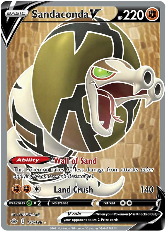 Sandaconda V (175/198) [Sword & Shield: Chilling Reign] | Jomio and Rueliete's Cards and Comics