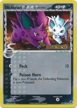Nidoran (57/101) (Male) (Delta Species) (Stamped) [EX: Dragon Frontiers] | Jomio and Rueliete's Cards and Comics