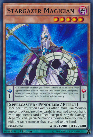 Stargazer Magician [YS14-EN009] Super Rare | Jomio and Rueliete's Cards and Comics