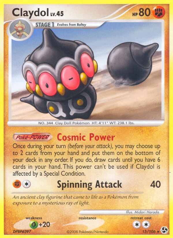 Claydol (15/106) [Diamond & Pearl: Great Encounters] | Jomio and Rueliete's Cards and Comics