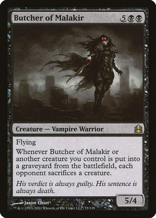 Butcher of Malakir [Commander 2011] | Jomio and Rueliete's Cards and Comics