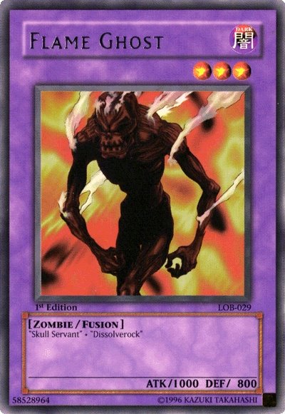 Flame Ghost [LOB-029] Rare | Jomio and Rueliete's Cards and Comics