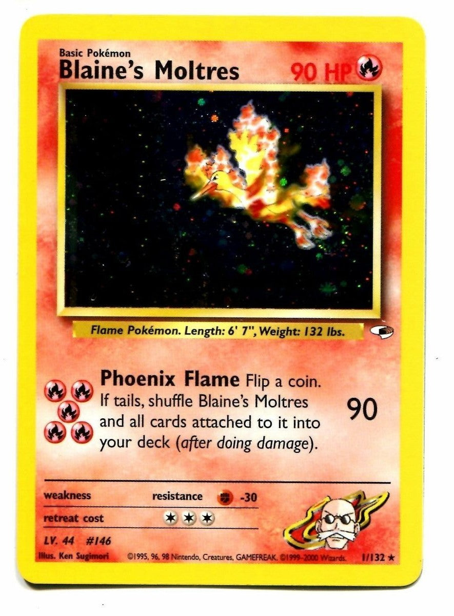 Blaine's Moltres (1/132) [Gym Heroes Unlimited] | Jomio and Rueliete's Cards and Comics