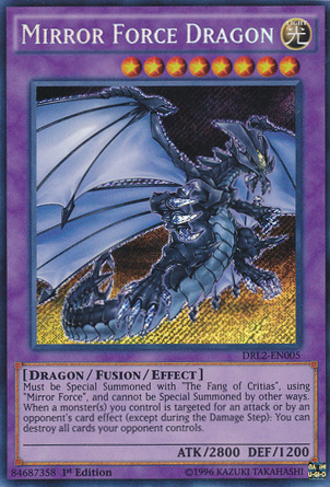 Mirror Force Dragon [DRL2-EN005] Secret Rare | Jomio and Rueliete's Cards and Comics