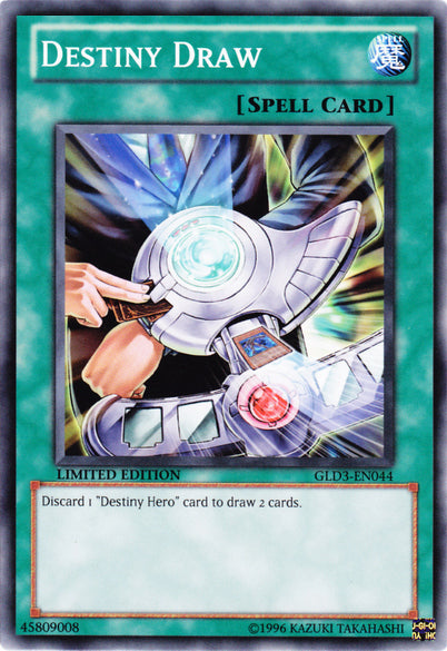 Destiny Draw [GLD3-EN044] Common | Jomio and Rueliete's Cards and Comics
