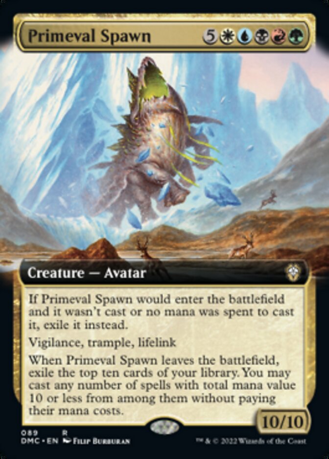 Primeval Spawn (Extended Art) [Dominaria United Commander] | Jomio and Rueliete's Cards and Comics