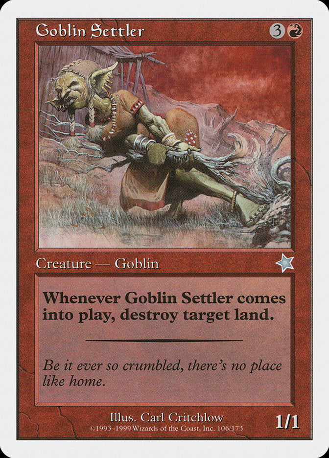 Goblin Settler [Starter 1999] | Jomio and Rueliete's Cards and Comics