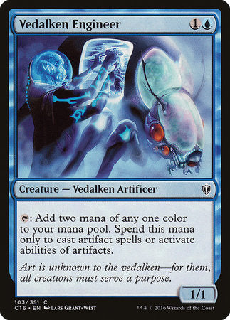 Vedalken Engineer [Commander 2016] | Jomio and Rueliete's Cards and Comics
