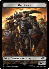 Orc Army (0019) // Food (0024) Double-Sided Token (Surge Foil) [The Lord of the Rings: Tales of Middle-Earth Tokens] | Jomio and Rueliete's Cards and Comics