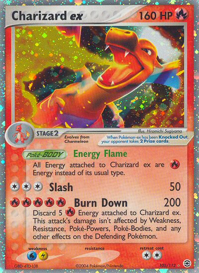 Charizard ex (105/112) [EX: FireRed & LeafGreen] | Jomio and Rueliete's Cards and Comics