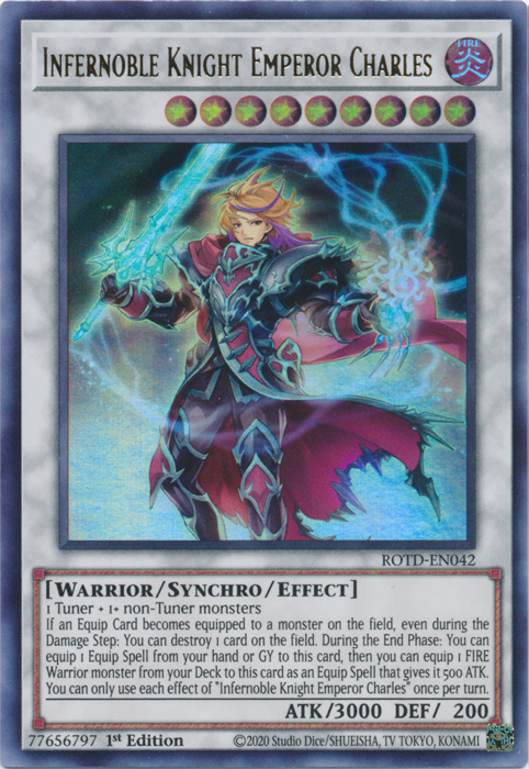 Infernoble Knight Emperor Charles [ROTD-EN042] Ultra Rare | Jomio and Rueliete's Cards and Comics