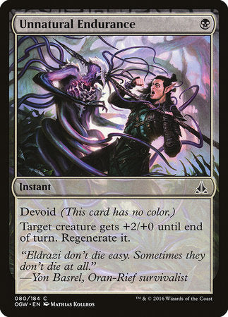 Unnatural Endurance [Oath of the Gatewatch] | Jomio and Rueliete's Cards and Comics