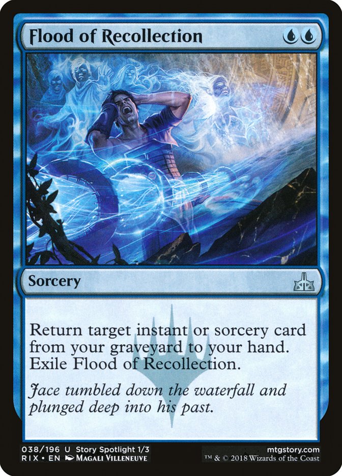 Flood of Recollection [Rivals of Ixalan] | Jomio and Rueliete's Cards and Comics