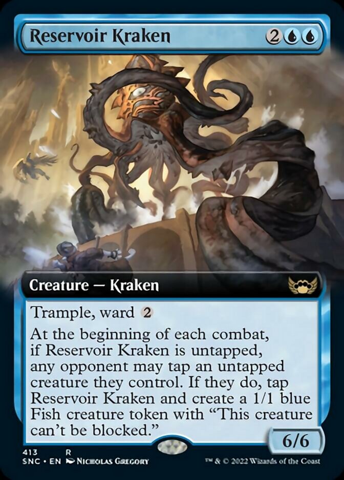 Reservoir Kraken (Extended Art) [Streets of New Capenna] | Jomio and Rueliete's Cards and Comics