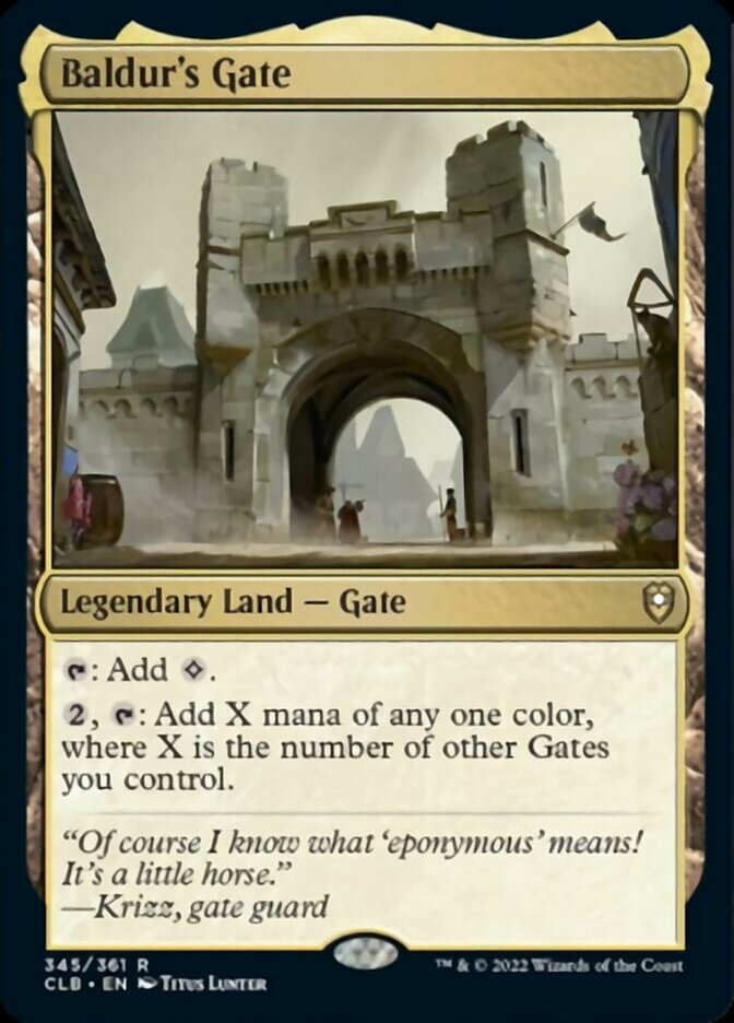 Baldur's Gate [Commander Legends: Battle for Baldur's Gate] | Jomio and Rueliete's Cards and Comics