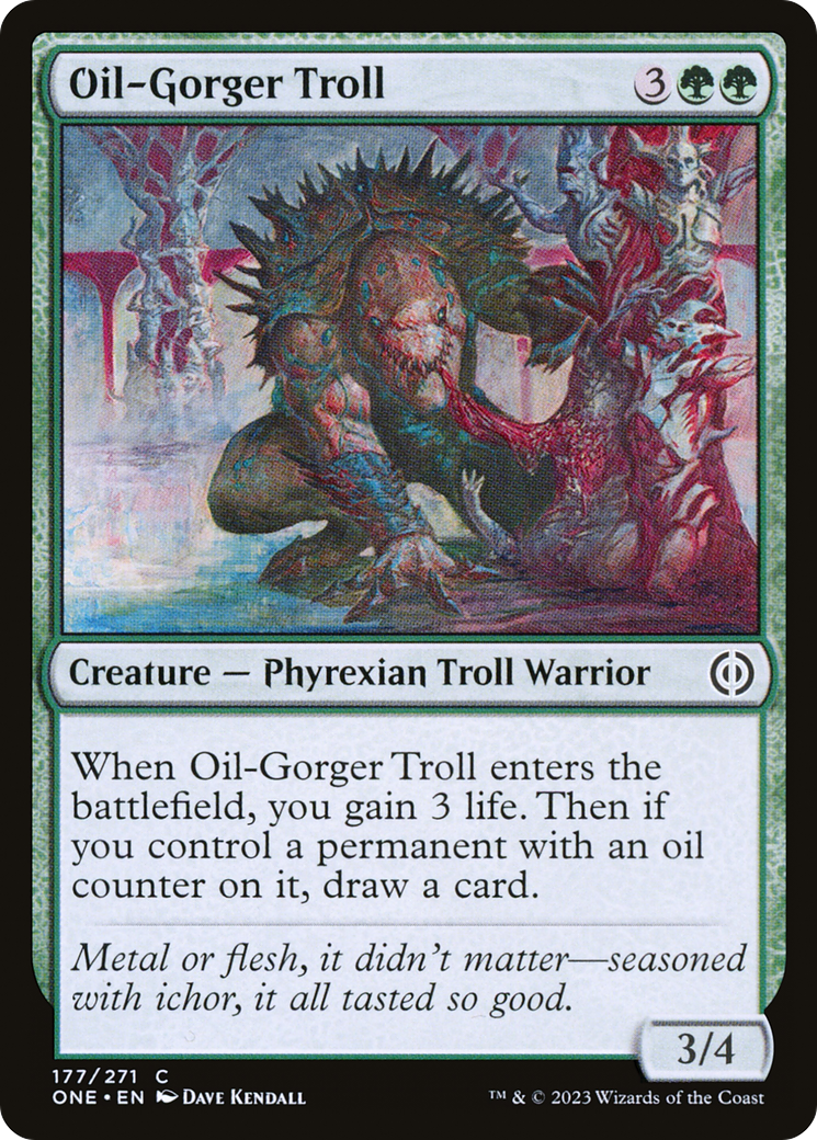 Oil-Gorger Troll [Phyrexia: All Will Be One] | Jomio and Rueliete's Cards and Comics