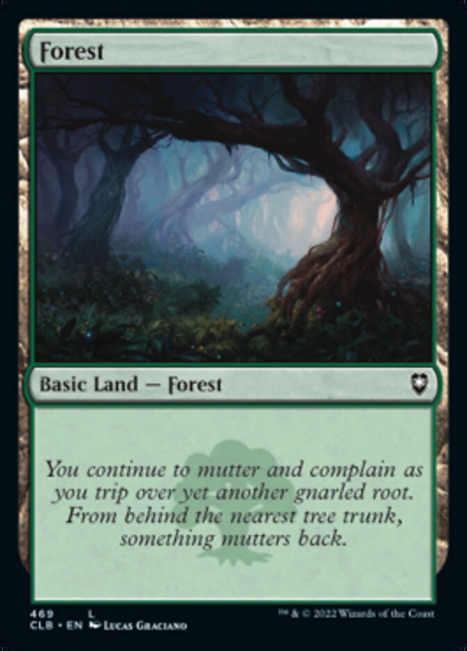 Forest (469) [Commander Legends: Battle for Baldur's Gate] | Jomio and Rueliete's Cards and Comics