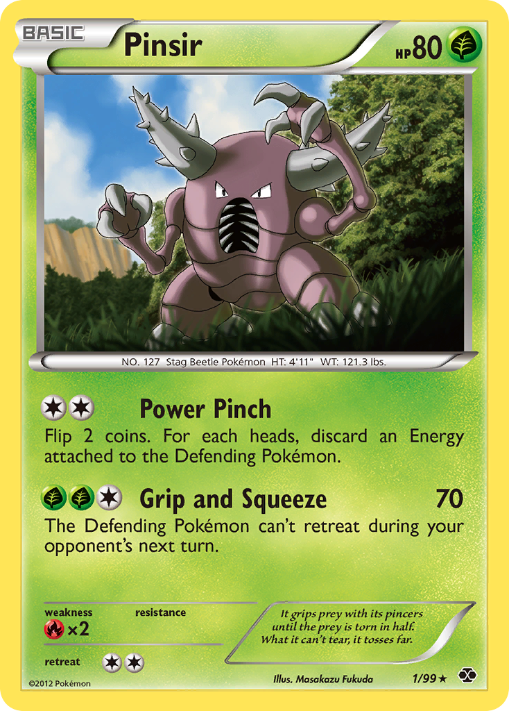 Pinsir (1/99) [Black & White: Next Destinies] | Jomio and Rueliete's Cards and Comics