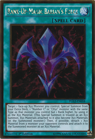 Rank-Up-Magic Barian's Force [PGL2-EN058] Gold Rare | Jomio and Rueliete's Cards and Comics