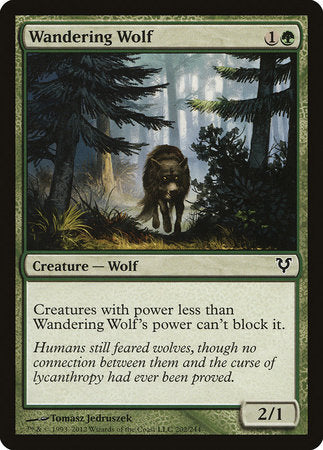 Wandering Wolf [Avacyn Restored] | Jomio and Rueliete's Cards and Comics