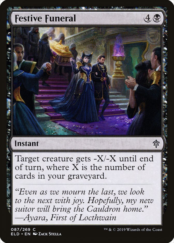 Festive Funeral [Throne of Eldraine] | Jomio and Rueliete's Cards and Comics