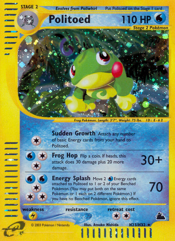 Politoed (H23/H32) [Skyridge] | Jomio and Rueliete's Cards and Comics