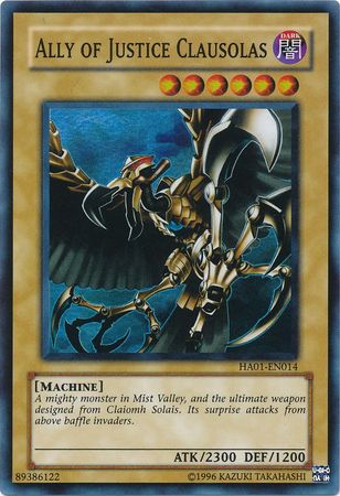 Ally of Justice Clausolas [HA01-EN014] Super Rare | Jomio and Rueliete's Cards and Comics
