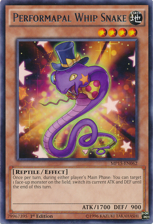 Performapal Whip Snake [MP15-EN062] Rare | Jomio and Rueliete's Cards and Comics