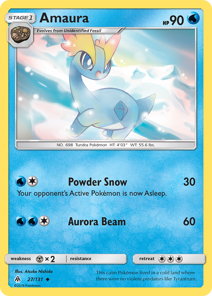 Amaura (27/131) [Sun & Moon: Forbidden Light] | Jomio and Rueliete's Cards and Comics