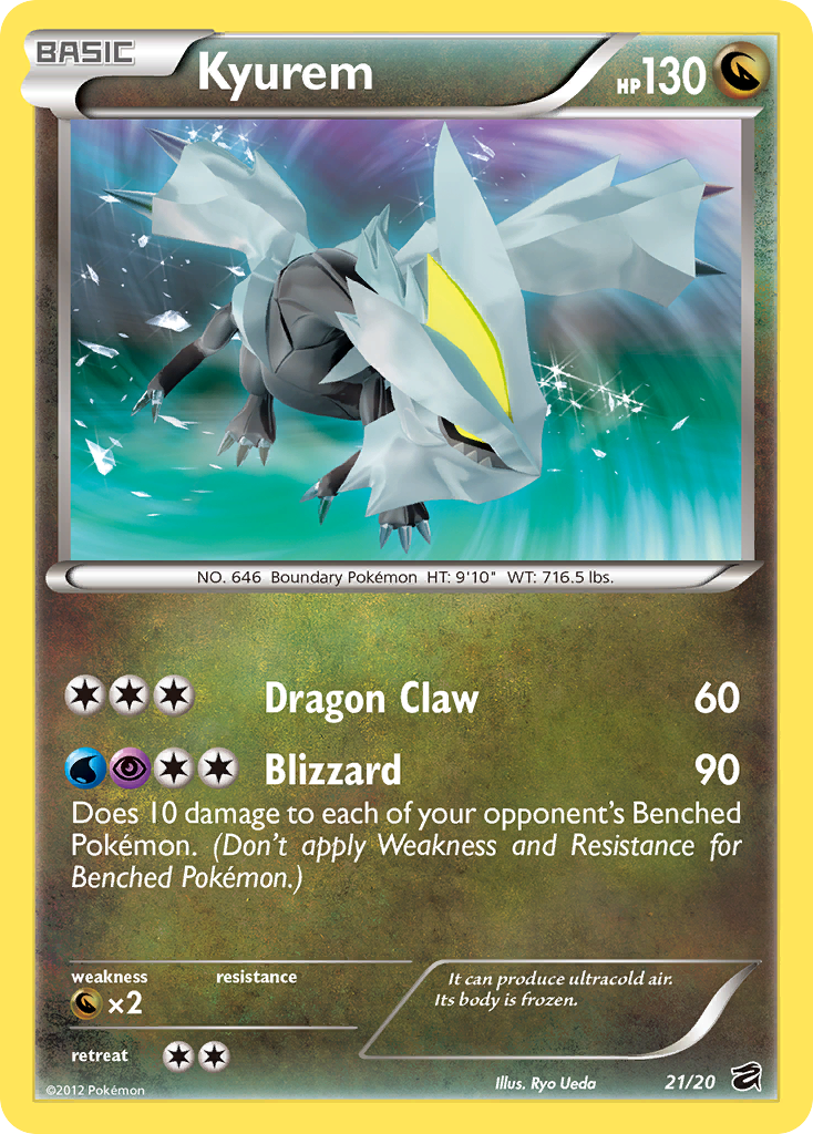 Kyurem (21/20) [Black & White: Dragon Vault] | Jomio and Rueliete's Cards and Comics
