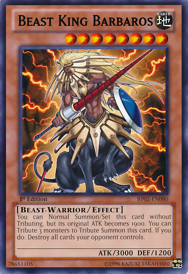 Beast King Barbaros [BP02-EN080] Mosaic Rare | Jomio and Rueliete's Cards and Comics