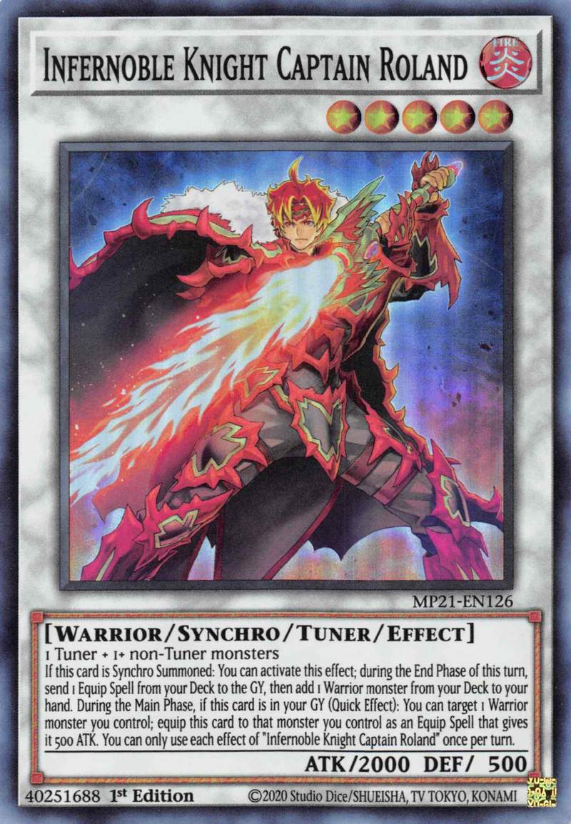 Infernoble Knight Captain Roland [MP21-EN126] Super Rare | Jomio and Rueliete's Cards and Comics
