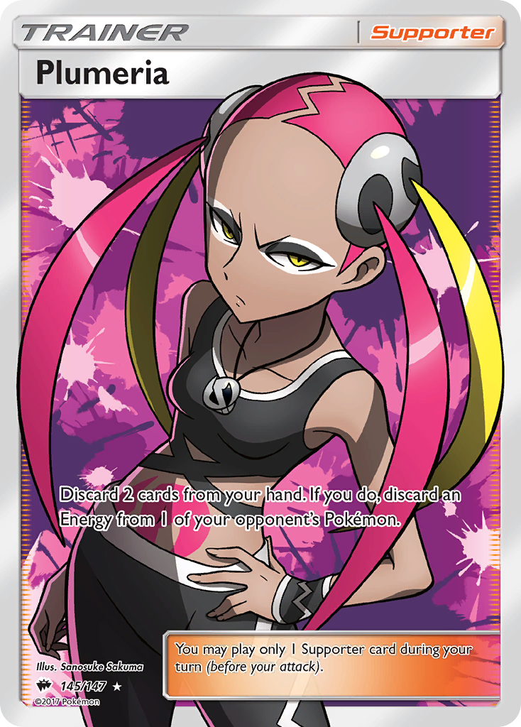 Plumeria (145/147) [Sun & Moon: Burning Shadows] | Jomio and Rueliete's Cards and Comics