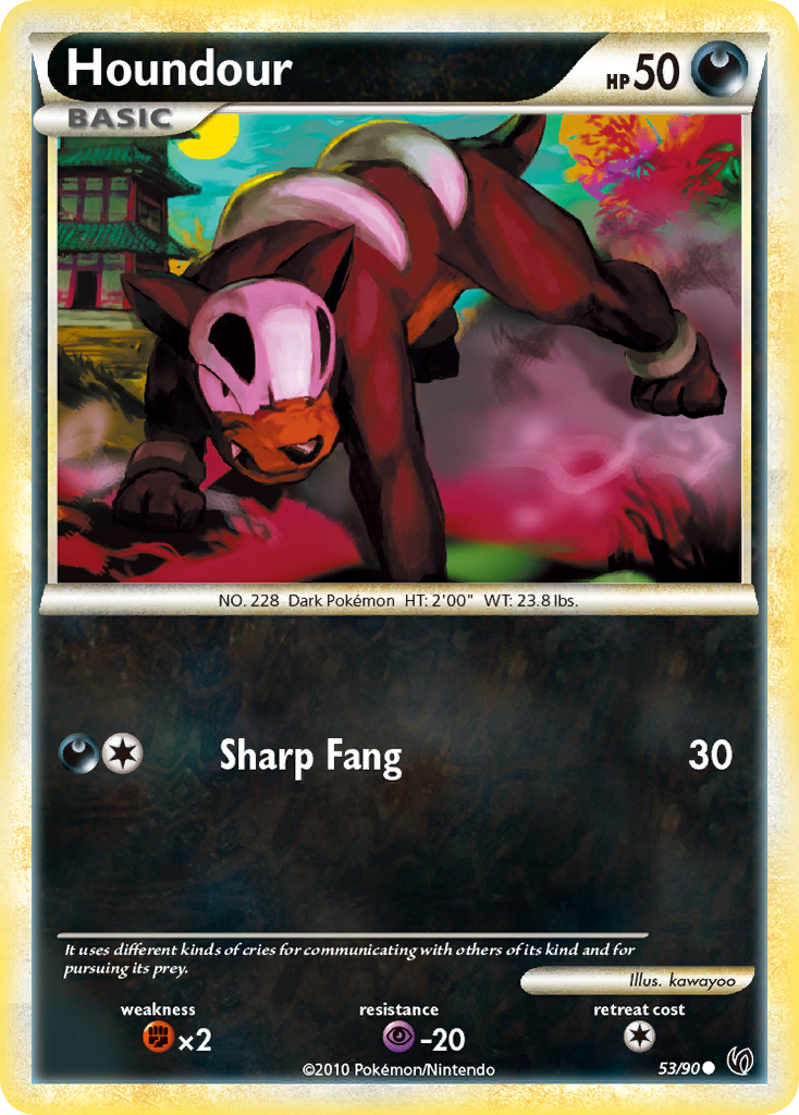 Houndour (53/90) [HeartGold & SoulSilver: Undaunted] | Jomio and Rueliete's Cards and Comics