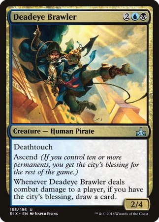 Deadeye Brawler [Rivals of Ixalan] | Jomio and Rueliete's Cards and Comics