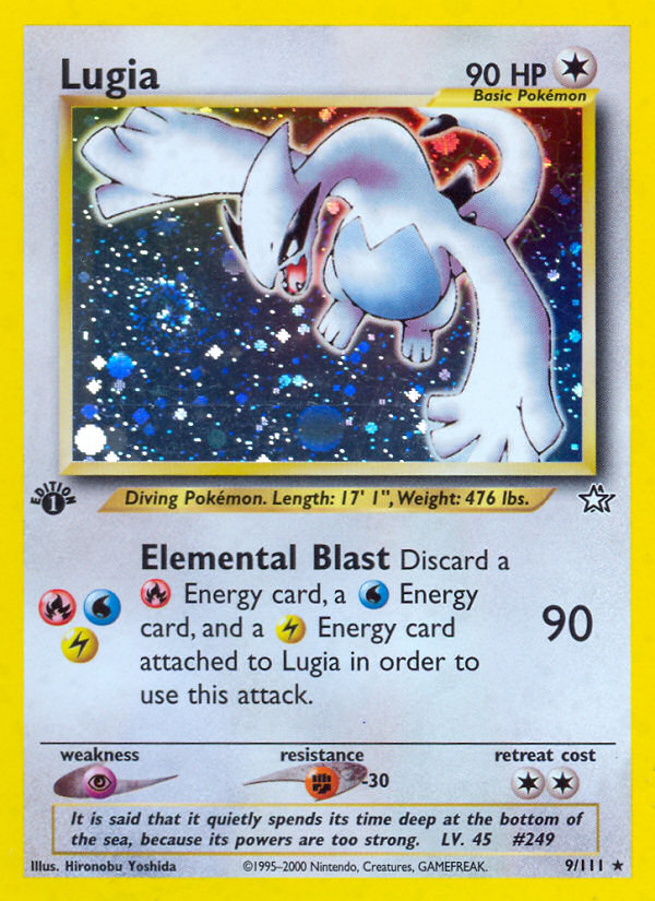 Lugia (9/111) [Neo Genesis 1st Edition] | Jomio and Rueliete's Cards and Comics