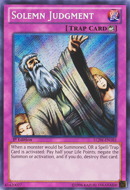 Solemn Judgment [LCJW-EN182] Secret Rare | Jomio and Rueliete's Cards and Comics