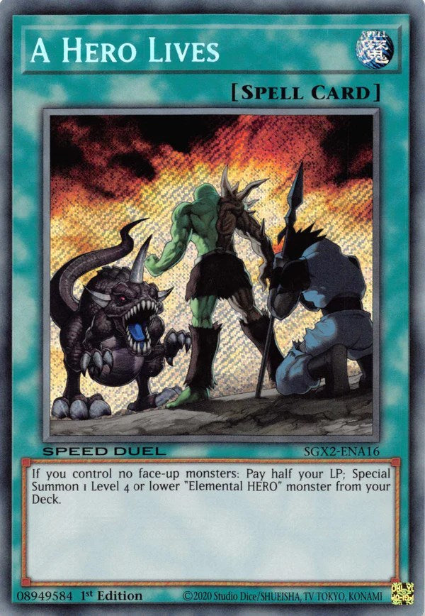 A Hero Lives [SGX2-ENA16] Secret Rare | Jomio and Rueliete's Cards and Comics