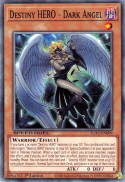 Destiny HERO - Dark Angel [SGX1-ENB09] Common | Jomio and Rueliete's Cards and Comics