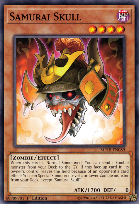 Samurai Skull [MP18-EN089] Common | Jomio and Rueliete's Cards and Comics