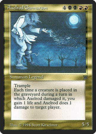 Axelrod Gunnarson [Legends] | Jomio and Rueliete's Cards and Comics