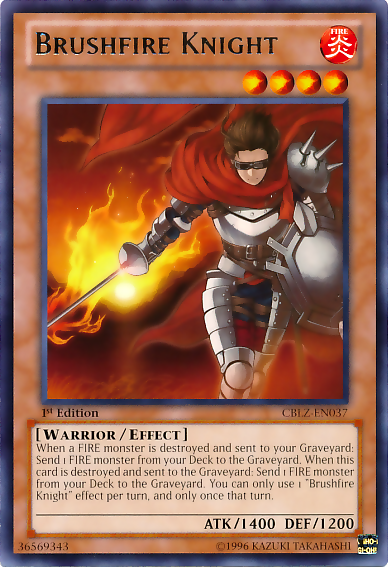 Brushfire Knight [CBLZ-EN037] Rare | Jomio and Rueliete's Cards and Comics