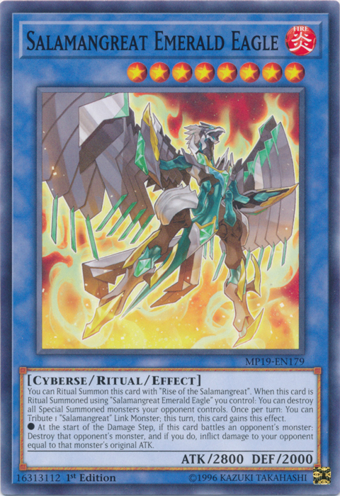 Salamangreat Emerald Eagle [MP19-EN179] Common | Jomio and Rueliete's Cards and Comics