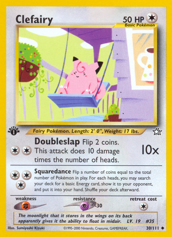 Clefairy (30/111) [Neo Genesis 1st Edition] | Jomio and Rueliete's Cards and Comics