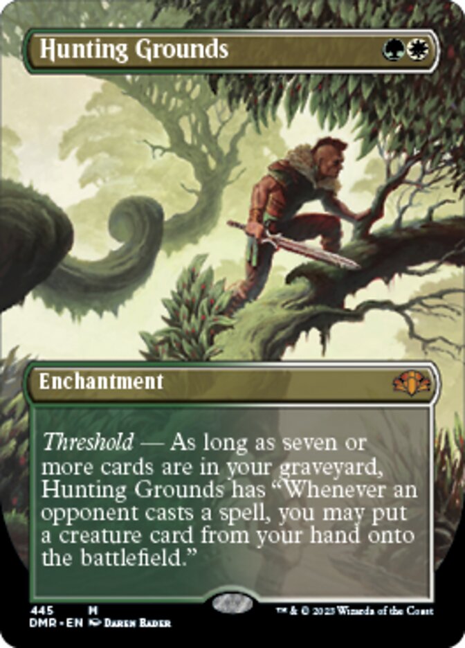 Hunting Grounds (Borderless Alternate Art) [Dominaria Remastered] | Jomio and Rueliete's Cards and Comics