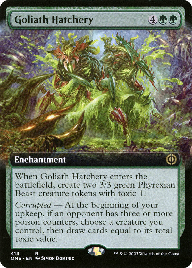 Goliath Hatchery (Extended Art) [Phyrexia: All Will Be One] | Jomio and Rueliete's Cards and Comics