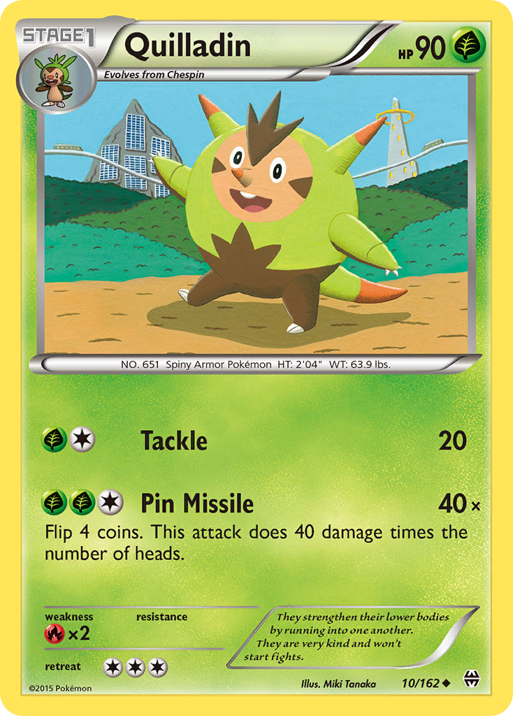 Quilladin (10/162) [XY: BREAKthrough] | Jomio and Rueliete's Cards and Comics