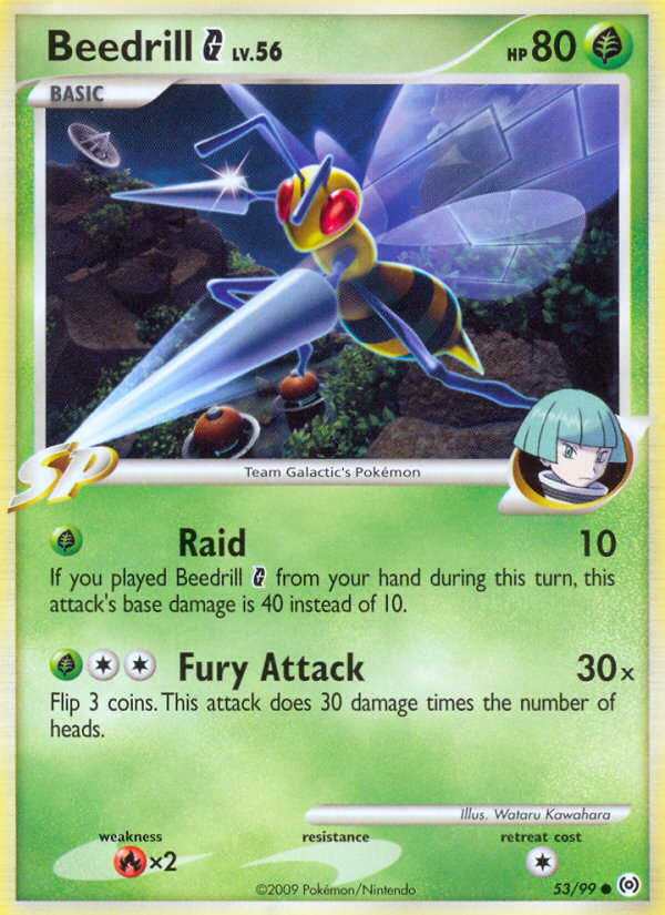 Beedrill G (53/99) [Platinum: Arceus] | Jomio and Rueliete's Cards and Comics